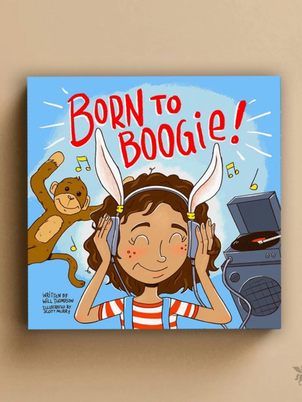 Born To Boogie! Hardcover Children's Music Picture Book by Will Thompson (NEW)